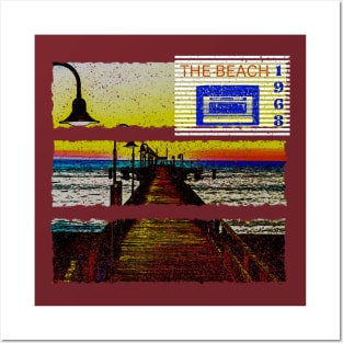 The Beach - Vintage, Retro Ocean, Family Fun At The Beach Posters and Art